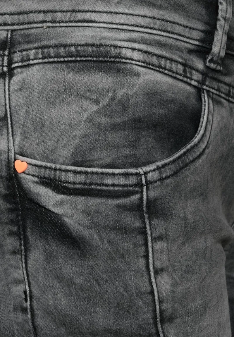 Street One Jeans*Casual Fit Jeans black random wash