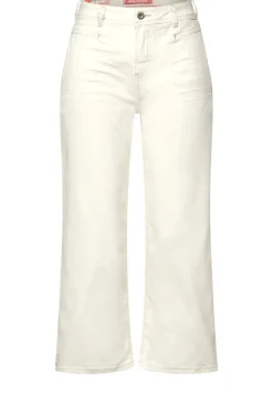 Street One Shorts*Casual Fit Jeans Culotte ecru denim wash