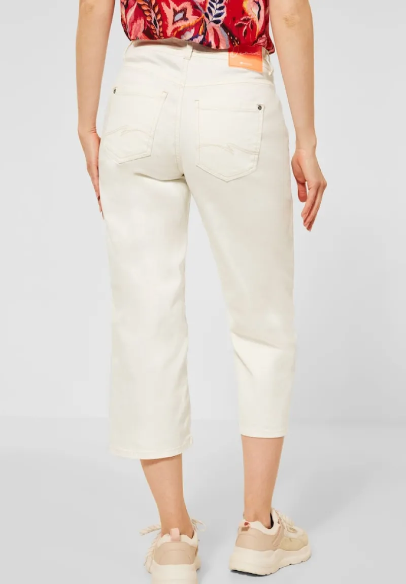 Street One Shorts*Casual Fit Jeans Culotte ecru denim wash