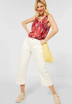 Street One Shorts*Casual Fit Jeans Culotte ecru denim wash