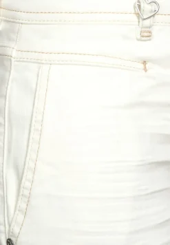 Street One Shorts*Casual Fit Jeans Culotte ecru denim wash