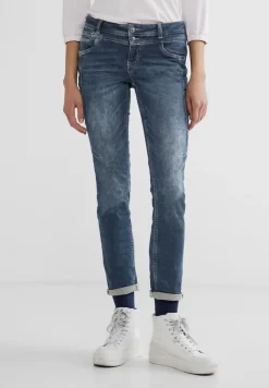Street One Jeans*Casual Fit Jeans knitted mid indigo wash