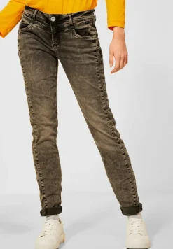 Street One Jeans*Casual Fit Jeans nu sand black denim overdye