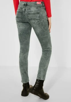 Street One Jeans*Casual Fit mit Slim Legs light bassy olive random wash