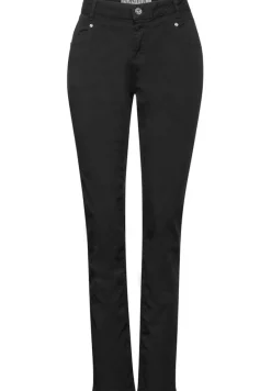 Street One Hosen*Casual Fit Twill Hose Black