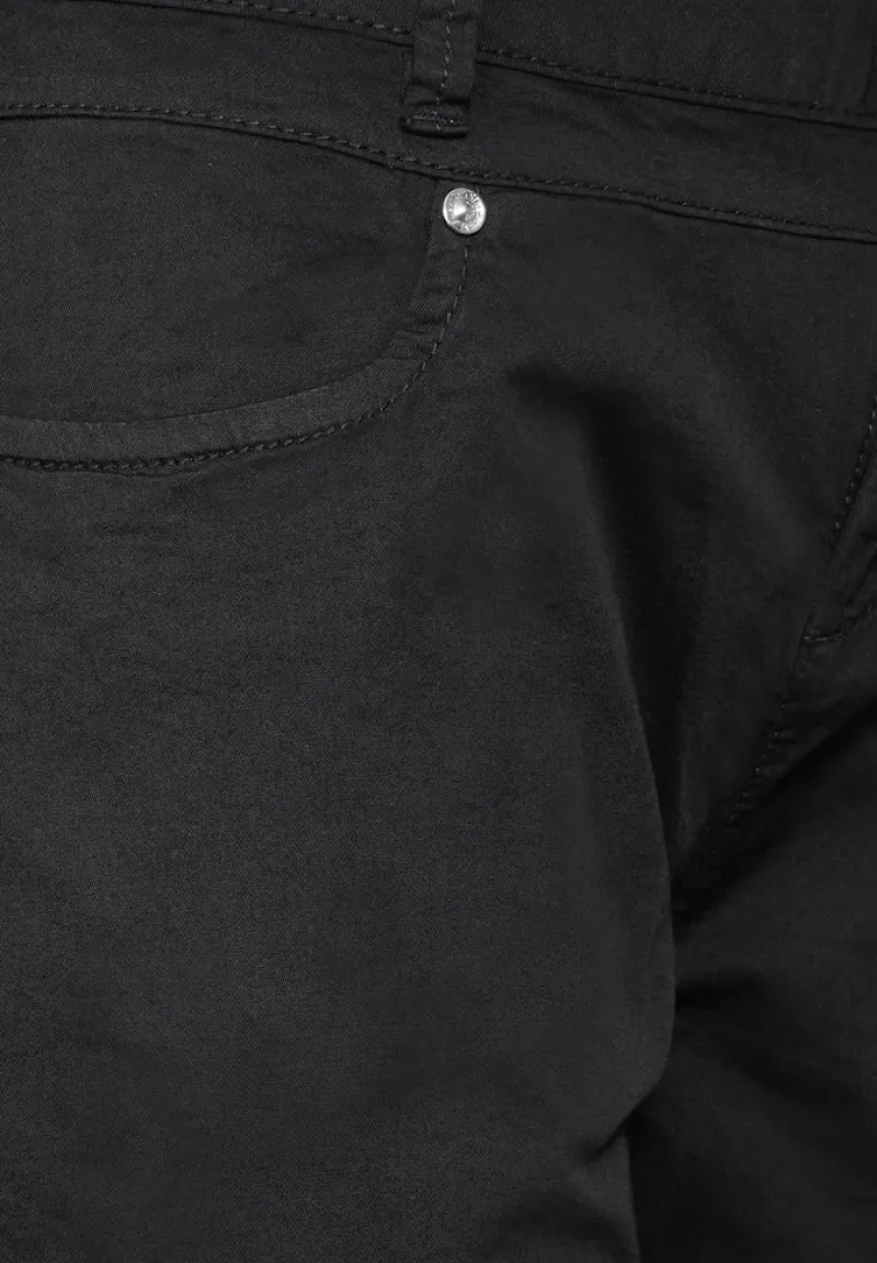 Street One Hosen*Casual Fit Twill Hose Black
