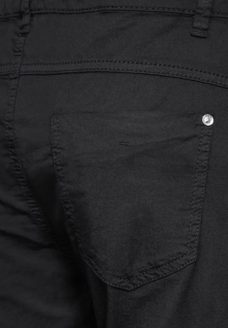 Street One Hosen*Casual Fit Twill Hose Black