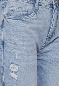 Street One Jeans*Casual Fit used Jeans light blue destroyed