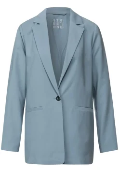Street One Jacken*Casual Longblazer milky jade blue
