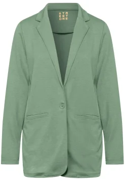 Street One Jacken*Casual Longblazer washed olive melange