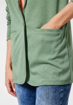 Street One Jacken*Casual Longblazer washed olive melange
