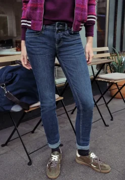 STREET ONE STUDIO Jeans*Casual Slim Fit Jeans dark indigo blue washed