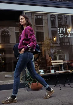 STREET ONE STUDIO Jeans*Casual Slim Fit Jeans dark indigo blue washed