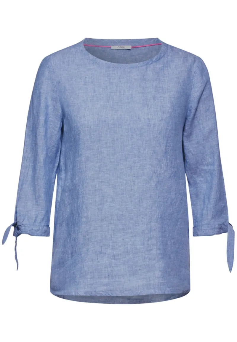 Cecil Blusen*Chambray Bluse linen chambray blue