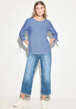 Cecil Blusen*Chambray Bluse linen chambray blue