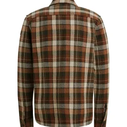 Vanguard Hemden*Check Matt Weave pecan brown