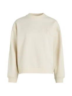 Calvin Klein Jeans Pullover & Sweatshirts*CHENILLE CK CREWNECK eggshell