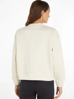 Calvin Klein Jeans Pullover & Sweatshirts*CHENILLE CK CREWNECK eggshell