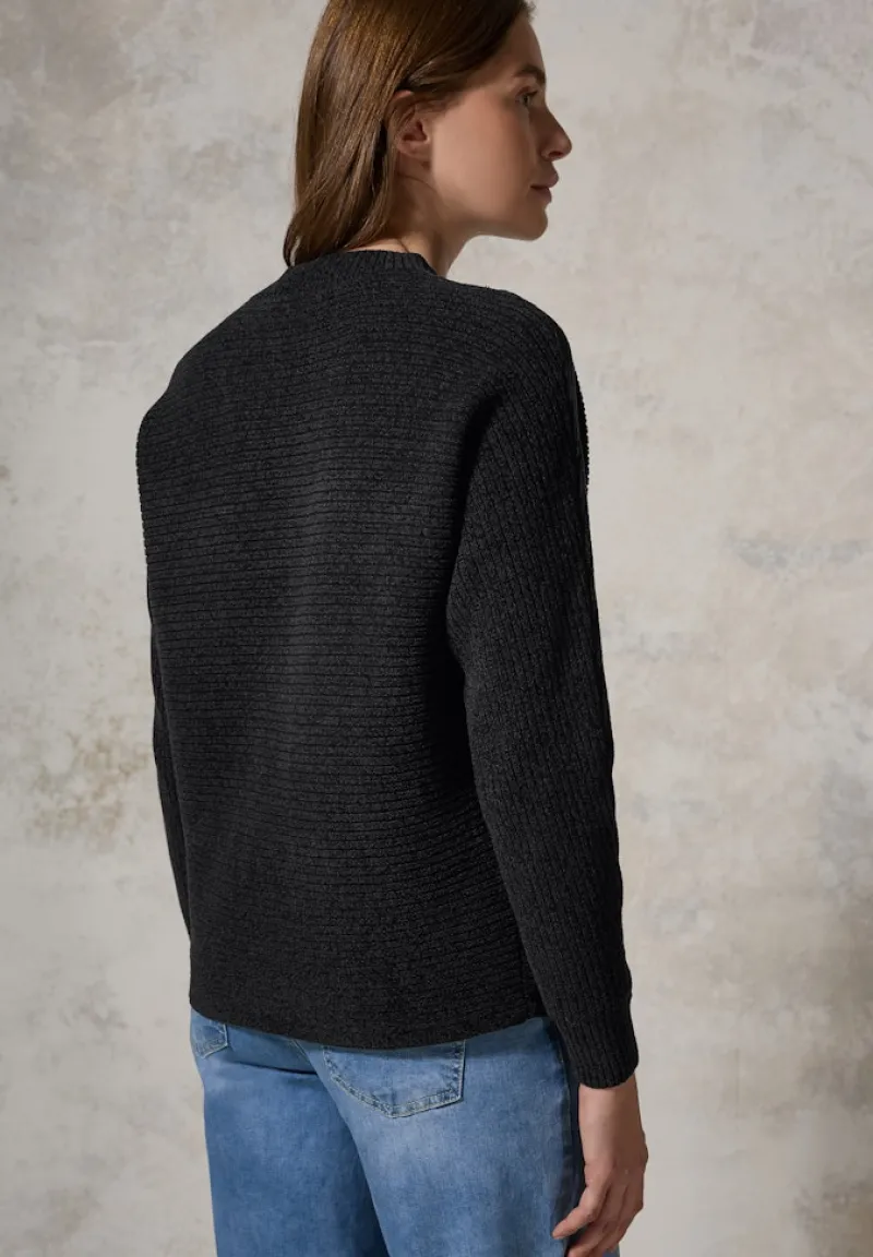 Cecil Pullover & Sweatshirts*Chenille Dolman Pullover deep charcoal grey