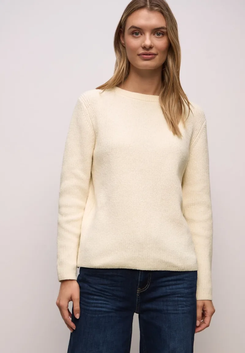 Street One Pullover & Sweatshirts*Chenille Pullover soft beige