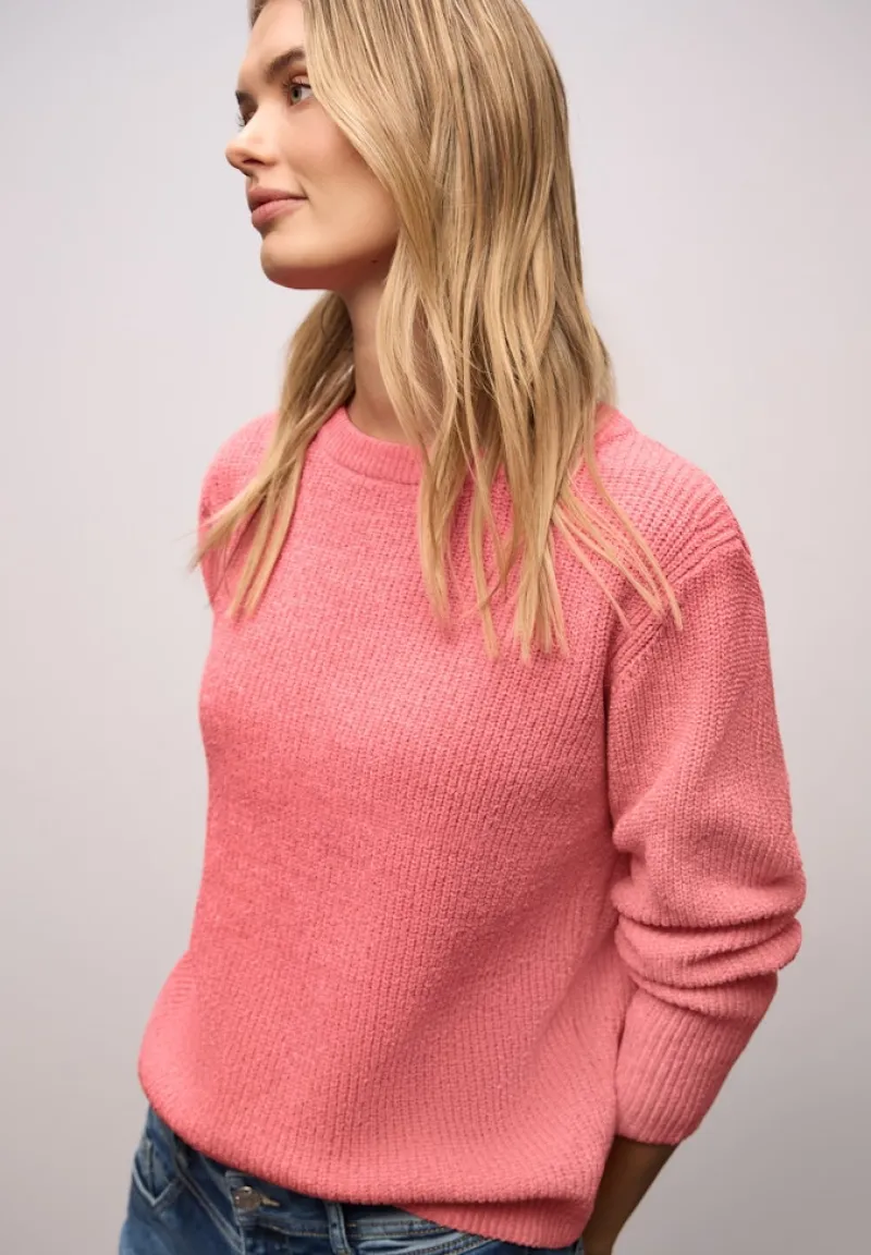 Street One Pullover & Sweatshirts*Chenille Pullover striking coral