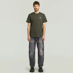 G-star Raw Shirts*Chest logo r t Asfalt