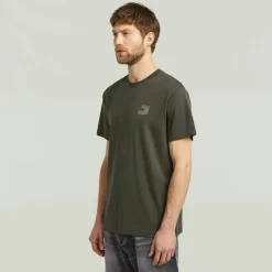 G-star Raw Shirts*Chest logo r t Asfalt