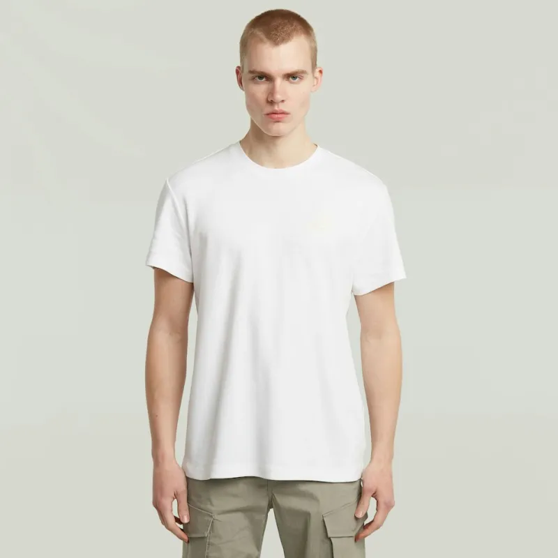 G-star Raw Shirts*Chest logo r t white