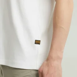 G-star Raw Shirts*Chest logo r t white