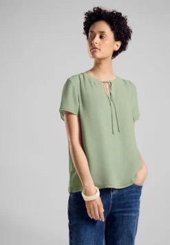 Street One Blusen*Chiffon Bluse soft moss green
