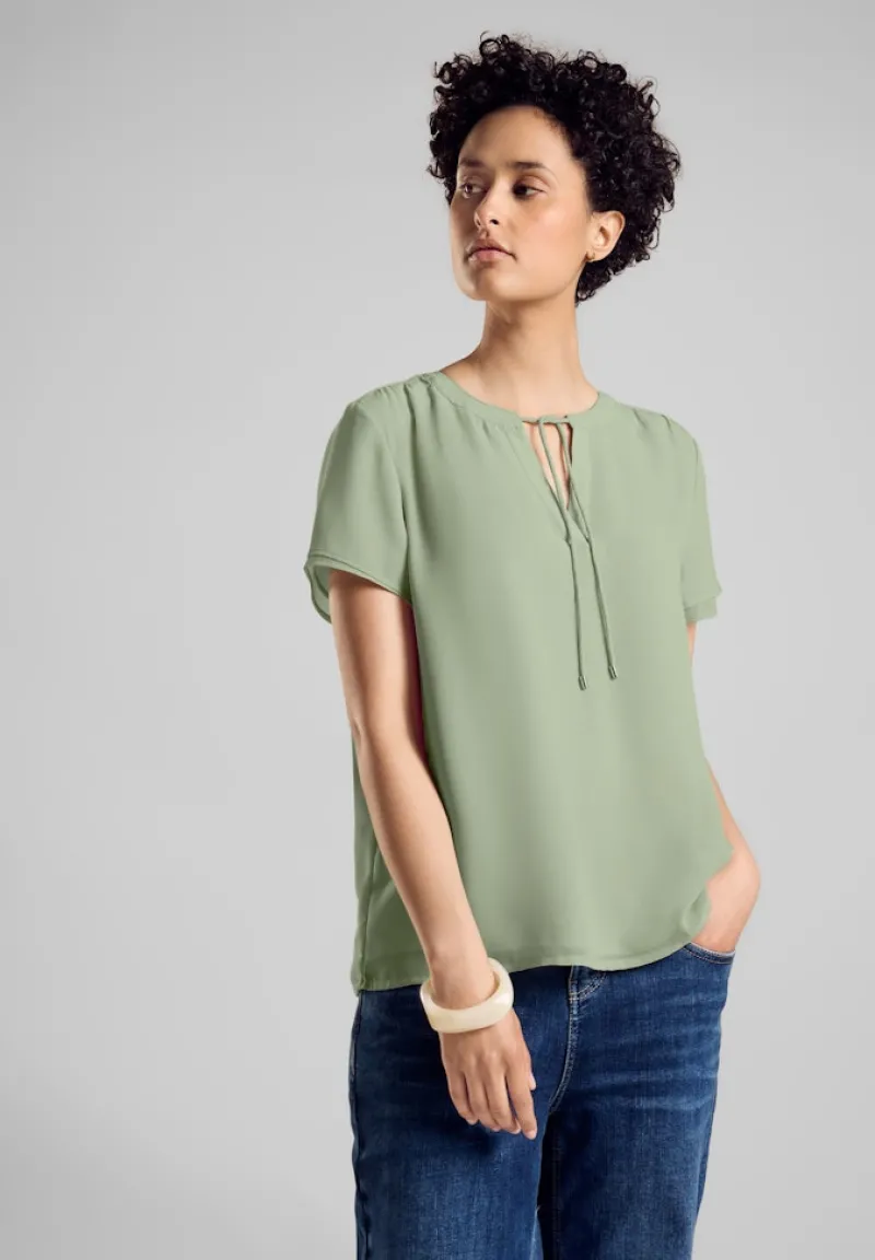 Street One Blusen*Chiffon Bluse soft moss green