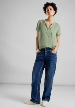 Street One Blusen*Chiffon Bluse soft moss green
