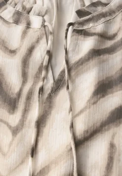 Street One Blusen*Chiffon Blusentop mit Print tumbled beige