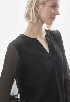 Street One Blusen*Chiffon-Bluse Black