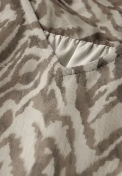 Street One Blusen*Chiffon-Bluse mit Raffung honey sand