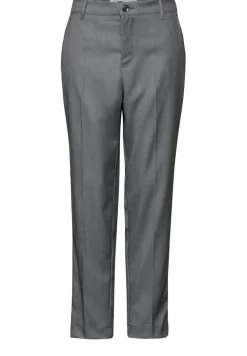 STREET ONE STUDIO Hosen*Chino im Melange-Look dust grey