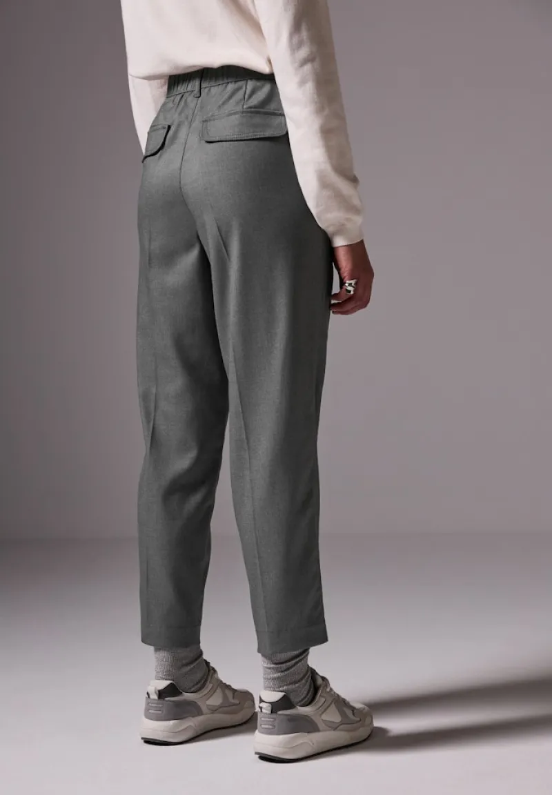 STREET ONE STUDIO Hosen*Chino im Melange-Look dust grey