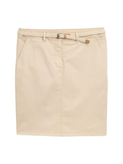Tom Tailor Röcke*Chino Rock mit Gürtel summer beige
