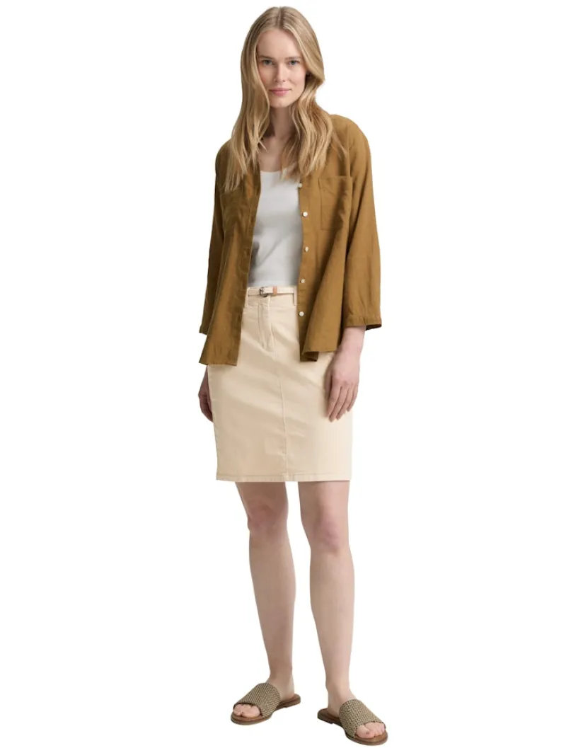 Tom Tailor Röcke*Chino Rock mit Gürtel summer beige