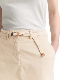 Tom Tailor Röcke*Chino Rock mit Gürtel summer beige