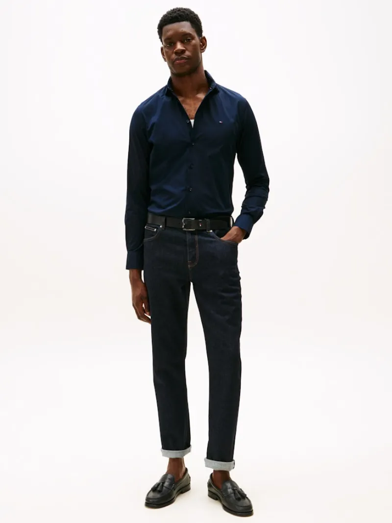 Tommy Hilfiger Hemden|Big Boys*CL - FLEX POPLIN SF SHIRT desert sky