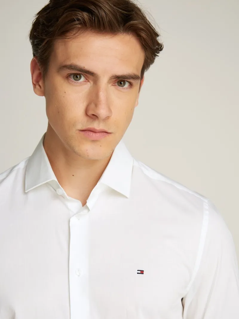 Tommy Hilfiger Hemden|Big Boys*CL - FLEX POPLIN SF SHIRT Bright White