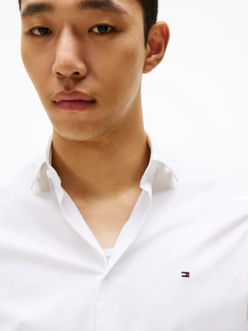 Tommy Hilfiger Hemden|Big Boys*CL - FLEX POPLIN SF SHIRT Bright White