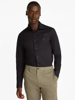 Tommy Hilfiger Hemden|Big Boys*CL - FLEX POPLIN SF SHIRT Black