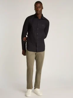 Tommy Hilfiger Hemden|Big Boys*CL - FLEX POPLIN SF SHIRT Black