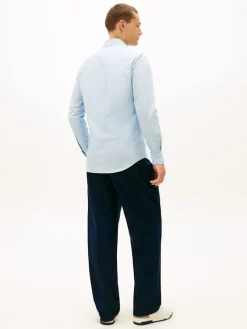 Tommy Hilfiger Big Boys|Hemden*CL - POPLIN MINI PRINT SF SHIRT chambray sky - allover