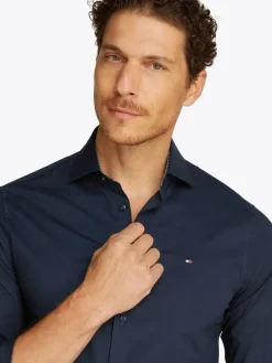 Tommy Hilfiger Hemden|Big Boys*CL - STCH POP CTRST SHIRT PRK SF desert sky