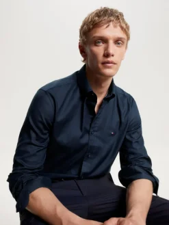 Tommy Hilfiger Hemden|Big Boys*CL FLEX OXF RF SHIRT desert sky