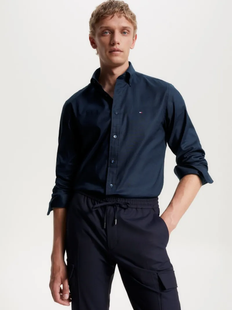 Tommy Hilfiger Hemden|Big Boys*CL FLEX OXF RF SHIRT desert sky