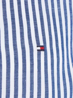Tommy Hilfiger Hemden|Big Boys*CL W-COTTON LINEN STRIPE SHIRT anchor blue - optic white